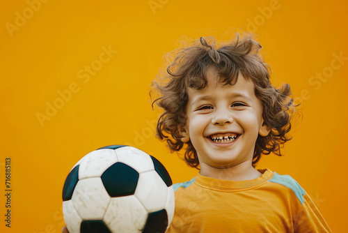 Golden Hour Bliss: Child's Soccer Delight