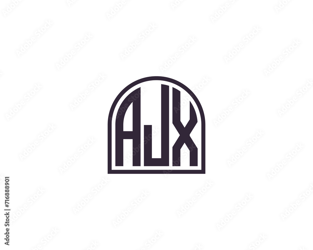 AJX Logo design vector template