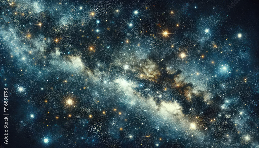 Fototapeta premium Galactic Serenity - The Art of Star-Studded Skies