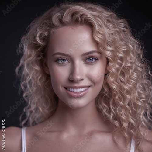 Photo portrait of a beautiful girl.