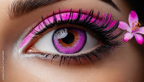 close up of eye with makeup
