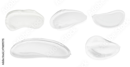 Samples of cosmetic gel isolated on white, set © New Africa