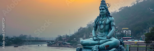 God shiva statue Rishikesh utrakhand india