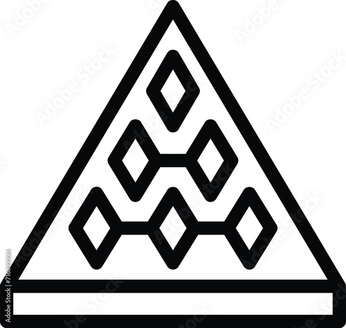 Cultural nation museum icon outline vector. Picture country. Capital tourist