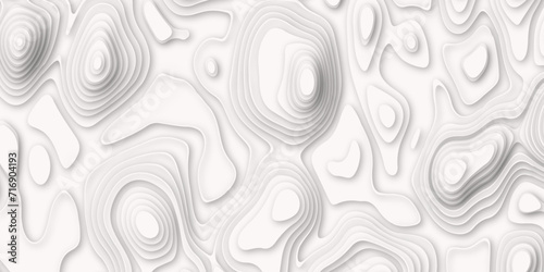 Pattern with lines and dots the stylized height of the topographic map Background on isolated. Abstract black on white contours vector topography stylized height of the lines map. photo