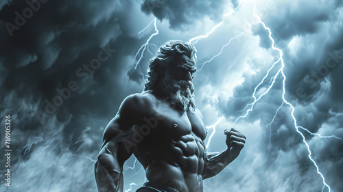 Zeus: Majestic Greek God of Thunder and Sky photo