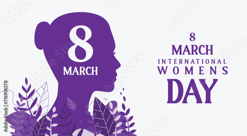 Happy Women's day greeting background