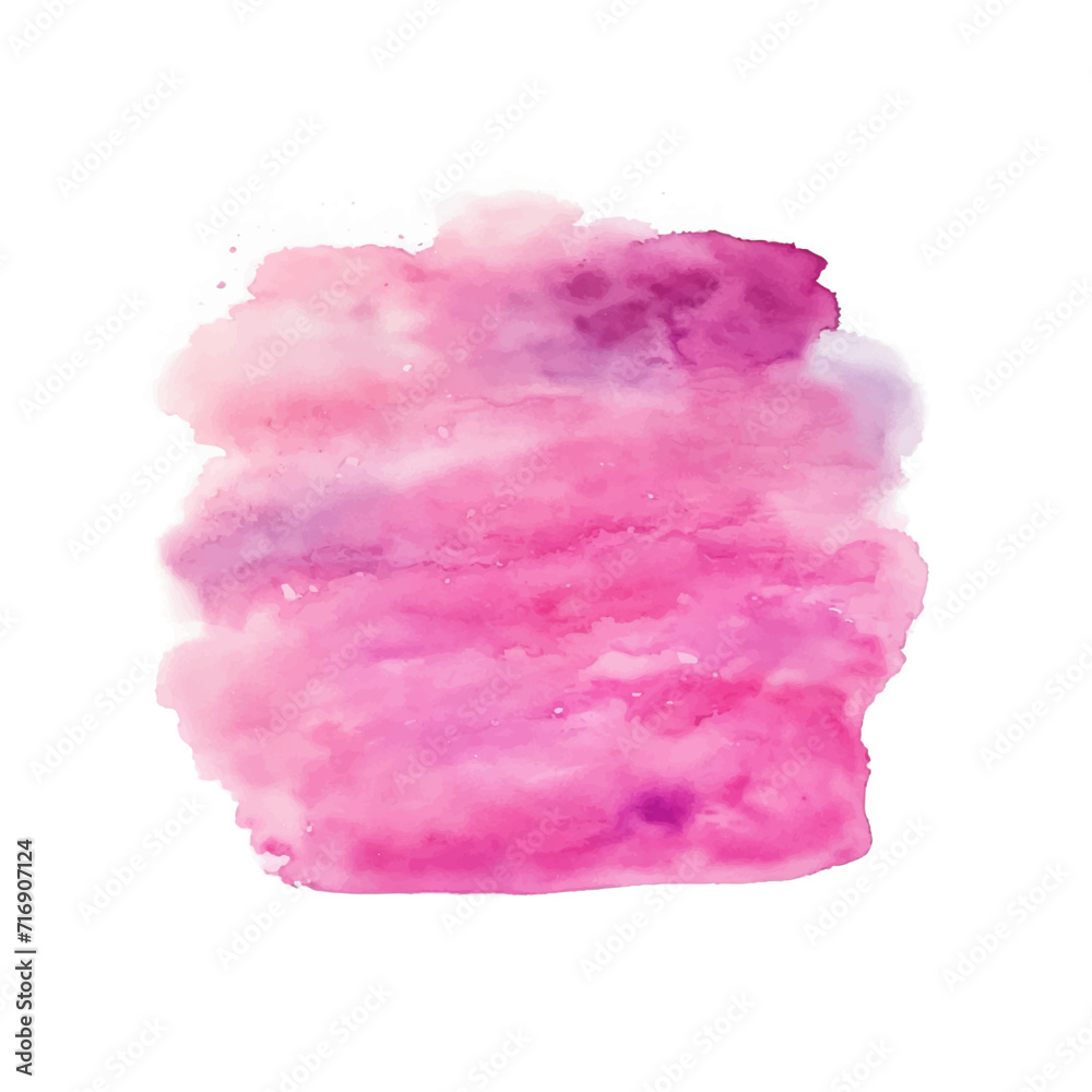 Colorful splashes on white, Pink watercolor, abstract watercolor hand painted background