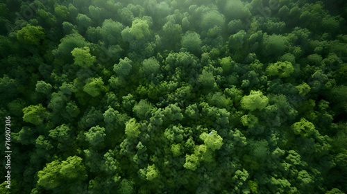 Forest sunlight natural background,, Aerial top view of mangrove forest. Drone view of dense green mangrove trees captures CO2. 