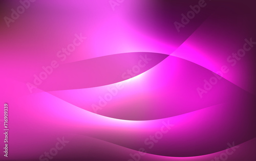 Abstract pink wave background. Dynamic shapes composition. Vector illustration