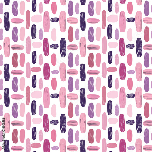 Pink and purple colors seamless pattern. Gift wrapping, wallpaper, background. National Cancer Survivors Day