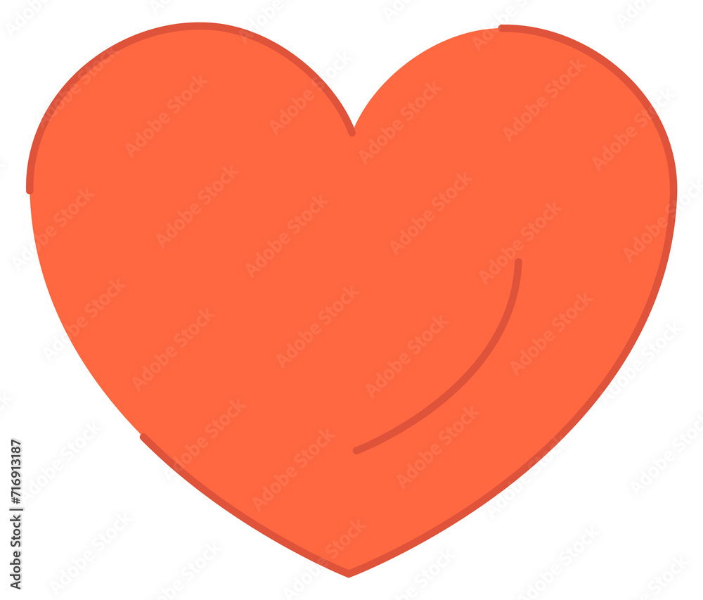 Heart symbol. Love icon. Romance red sign Heart symbol. Love icon. Romance red sign