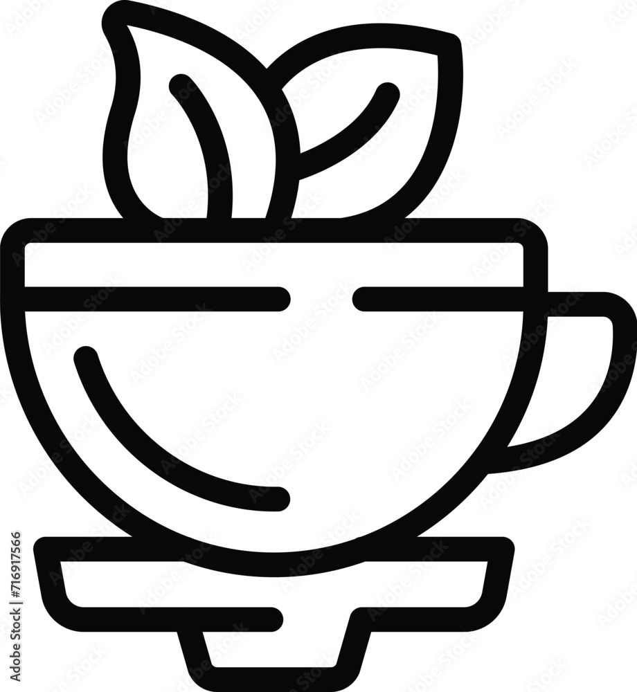 Baku tea cup icon outline vector. Travel skyline. National development Baku tea cup icon outline vector. Travel skyline. National development