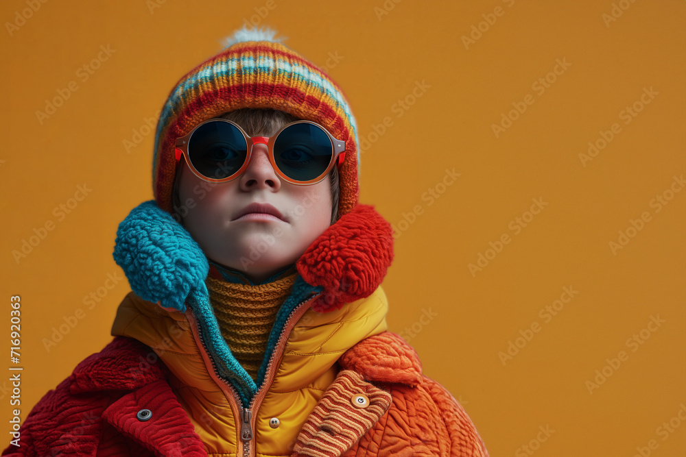 teenager in knitted fall and spring clothes against a wall teenager in knitted fall and spring clothes against a wall