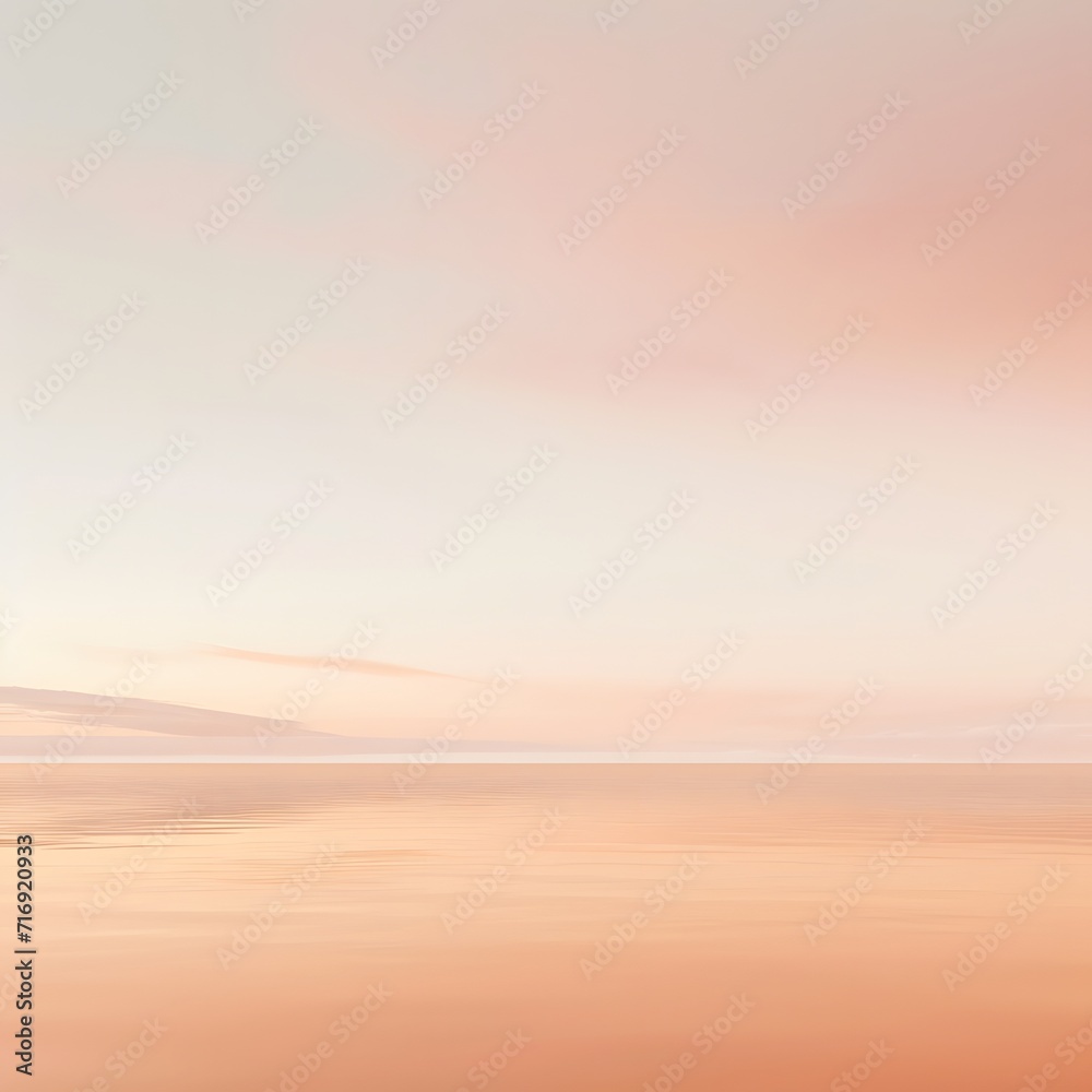 A serene and minimalist desktop background featuring the tranquil 'Peach Fuzz' color, gentle and calming style