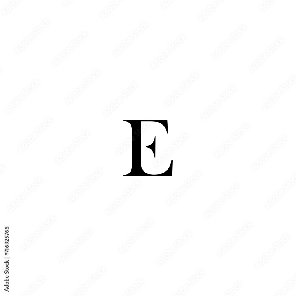Obraz premium Infinity Line Letter Initial E Logo Design Template. Initial Letter F and E Linked Logo. Red and White Geometric Shape Origami Style isolated on Double Background.