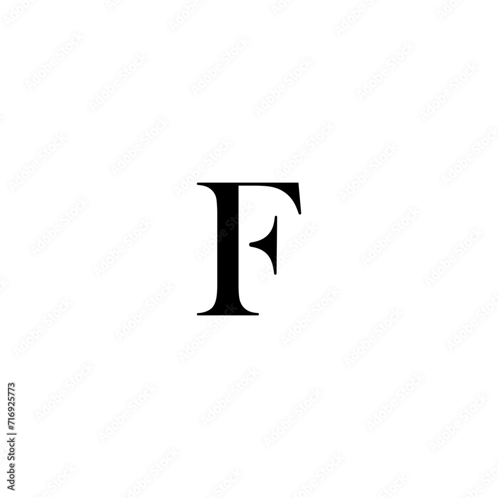 Letter F logo icon design template elements. Usable for Branding and Business Logos. Letter F with water droplet monogram logo.