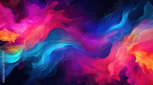 abstract background with multicolored waves, modern and dynamic background, art concept photo