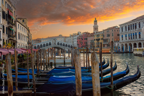 Rialto Bridge of Venice on the Grand Canal, Italy © Marius Igas