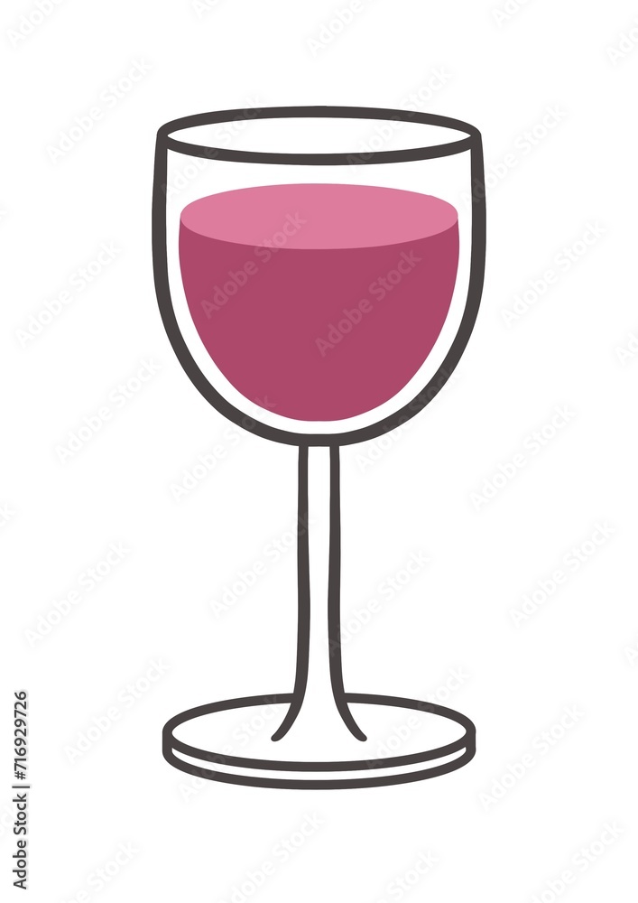 Simple glass of red wine Simple glass of red wine