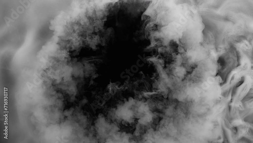 Super Slow Motion Shot of Atmospheric Smoke, Abstract Background at 1000fps. photo