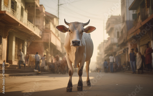 The holy Indian cow photo