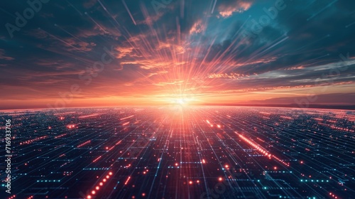 The dawning of a digital sunrise in the realm of technology