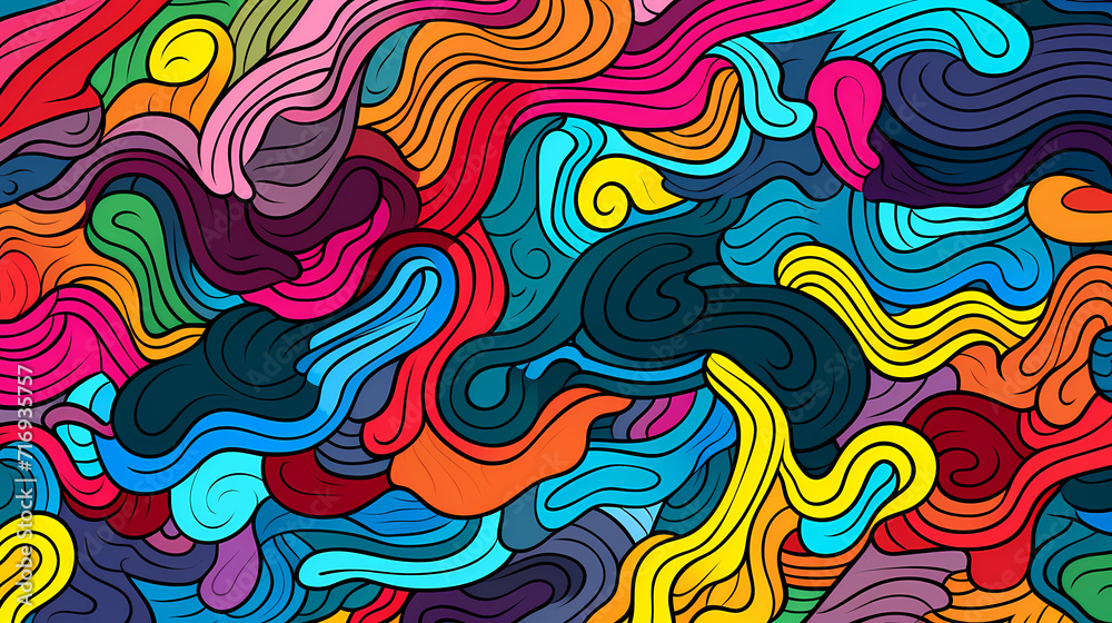 Cute graffiti art abstract background poster web page PPT, art background