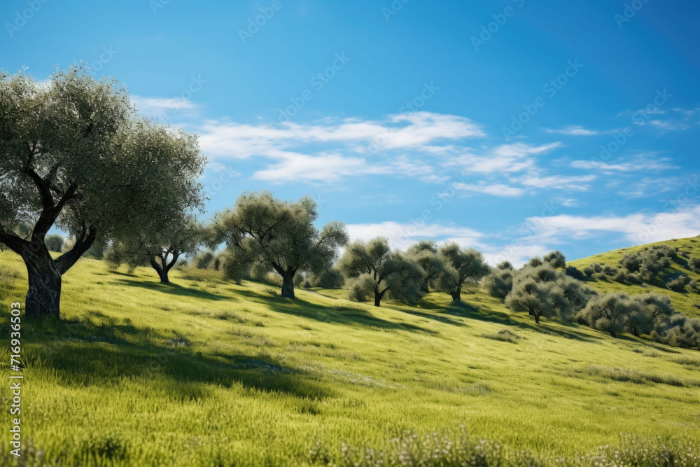 Lush olive grove in the countryside of Tuscany, Italy Lush olive grove in the countryside of Tuscany, Italy
