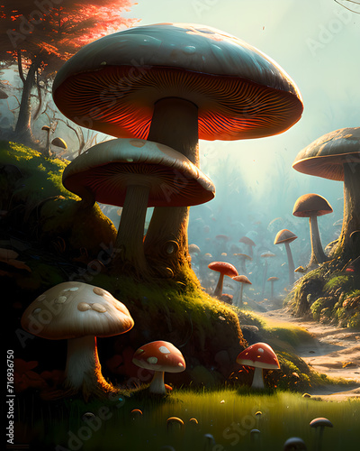 Mushroom Landscape (8K) © Wyrmz