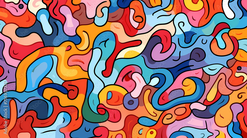 Cute graffiti art abstract background poster web page PPT, art background Cute graffiti art abstract background poster web page PPT, art background