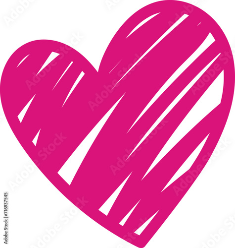 Set of various shapes of heart.