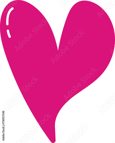 Set of various shapes of heart.