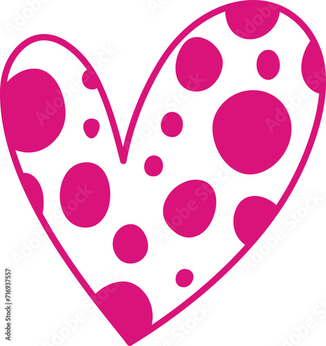 Set of various shapes of heart.