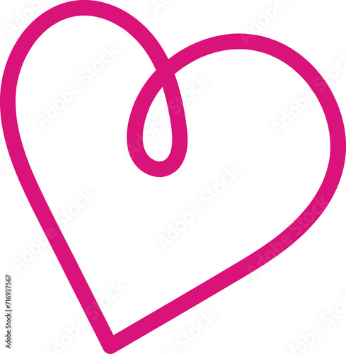 Set of various shapes of heart.