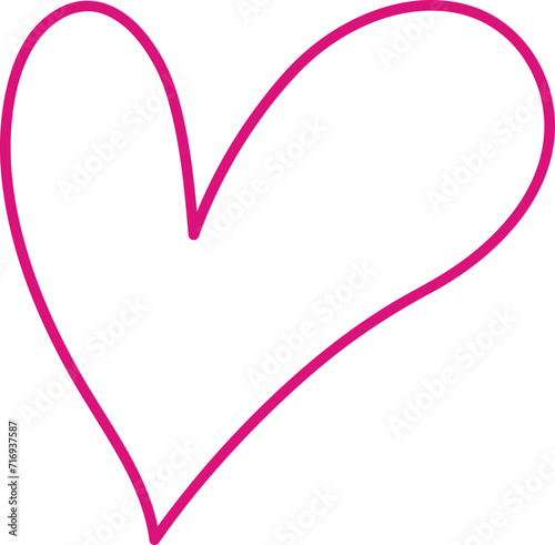 Set of various shapes of heart.