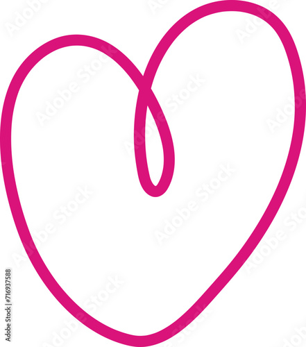 Set of various shapes of heart.