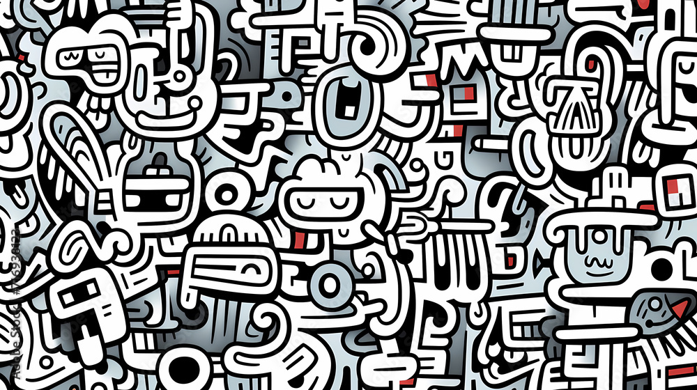 Cute graffiti art abstract background poster web page PPT, art background Cute graffiti art abstract background poster web page PPT, art background