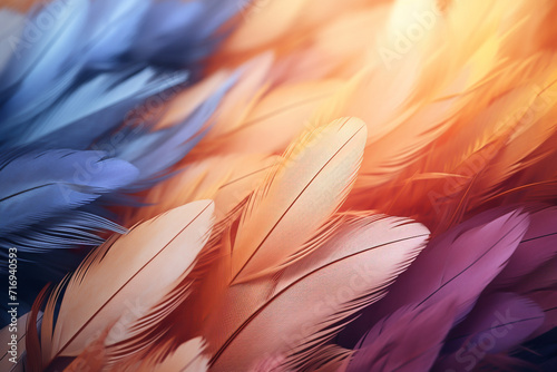 
The metaphor of feathers, use filter photography, colorism photo