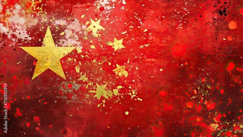 Creative Chinese Flag Display