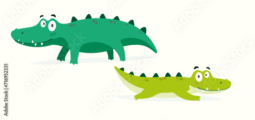 CROCODILE CATOON, STICKERS CHARACTER
