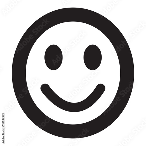  Simple Emoji Collection. Emoticons Line Icon . Positive, Happy, Smile, Sad, Unhappy Faces Pictogram. Customers Feedback Concept. Good Smile Icon in trendy flat style isolated on white background. 