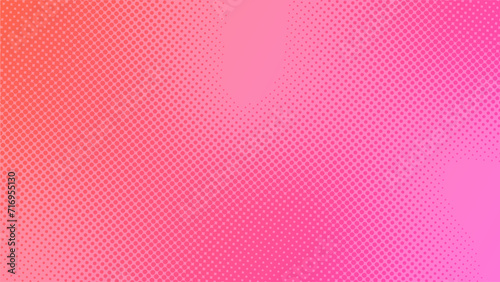 Halftone dotted pink gradient texture background