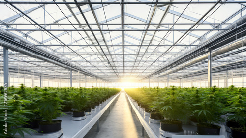 Growing of medical marijuana in a greenhouse