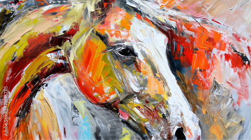 colorful oil paintings. close-up horse art. colorful art. brush stroke backgrounds. eye, animal, horse, dog, cat, whale drawings and paintings. high quality painting samples backgrounds. wallpaper.  