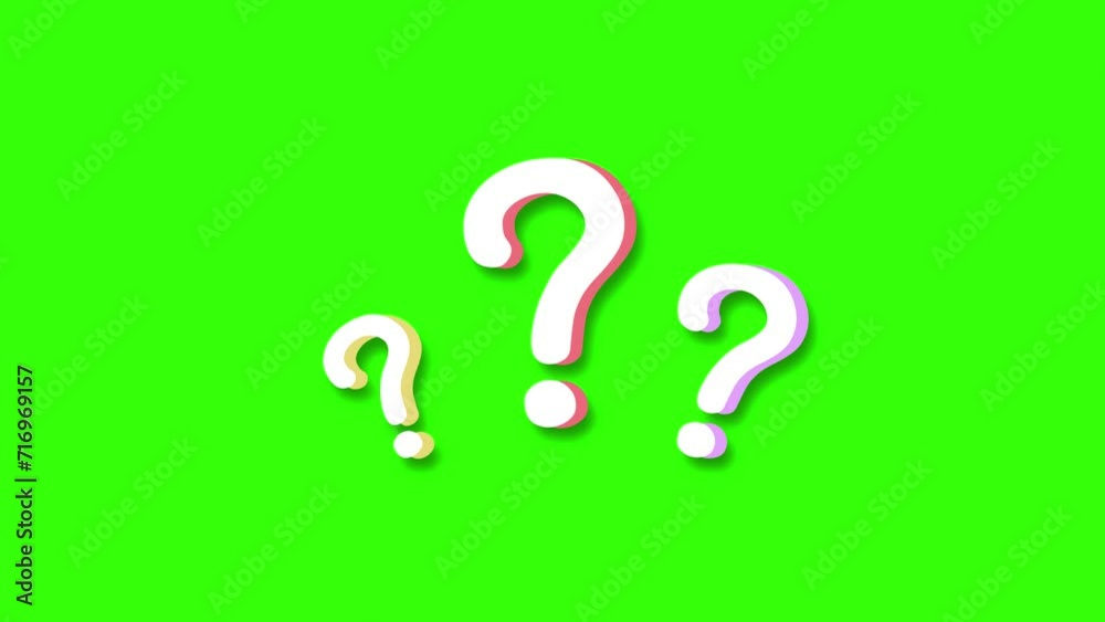 question mark animation pop up question mark flat and 3d green screen alpha looping 4k question mark confused dizzy question mark animation pop up question mark flat and 3d green screen alpha looping 4k question mark confused dizzy
