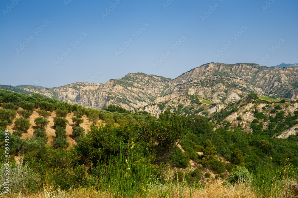 Fototapeta premium Calanques of Aliano, in Matera province, Italy