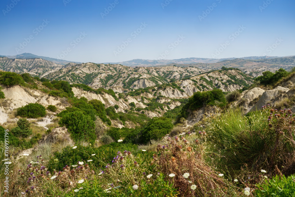 Calanques of Aliano, in Matera province, Italy