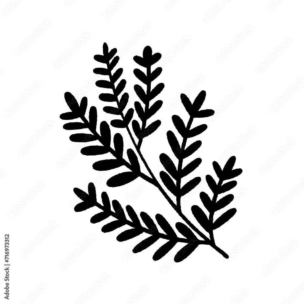 svg animal forest doodle element set 1