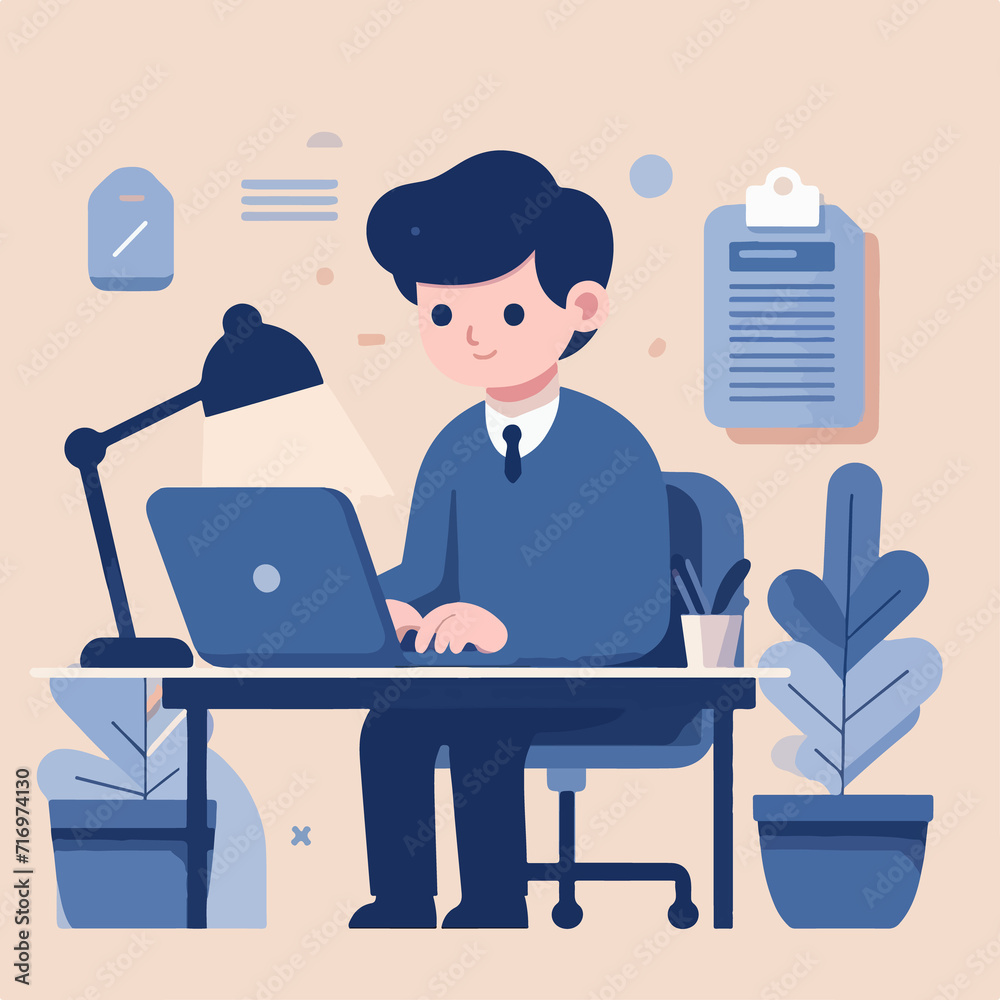 businessman working on laptop businessman working on laptop